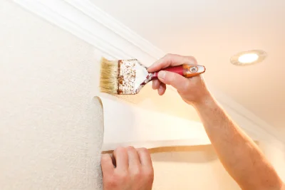 Pose de papier peint à Labeuvrière — revêtements muraux et toiles de verre